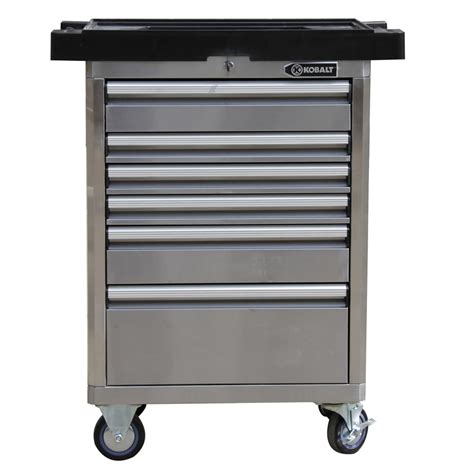 kobalt 6 drawer stainless steel tool box|kobalt 6 drawer tool cabinet.